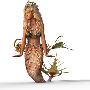 Enchanted Mermaid Queen PNG image