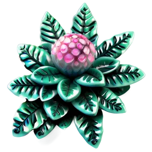 Enchanted Pink Flower PNG 21