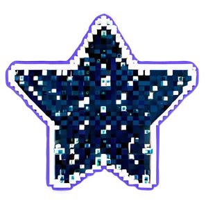 Enchanted Pixel Star Png Cey86 PNG image