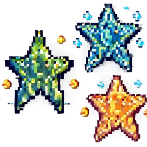 Enchanted Pixel Star Png Csv86 PNG image