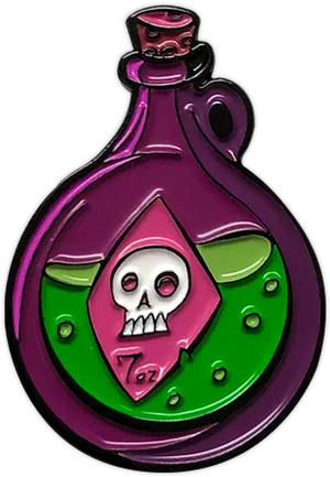 Enchanted Poison Potion Pin PNG image