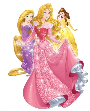 Enchanted_ Princess_ Trio PNG image