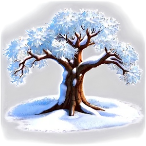 Enchanted Snow Tree PNG Fbu26 PNG