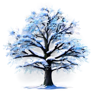 Enchanted Snow Tree PNG Ikx14 PNG