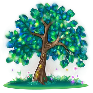 Enchanted Tree Design PNG Mvk