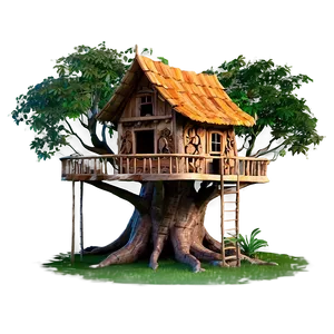 Enchanted Tree House Png 06282024 PNG image