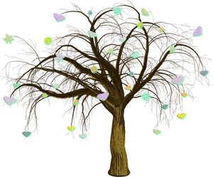 Enchanted Treewith Heartsand Flowers