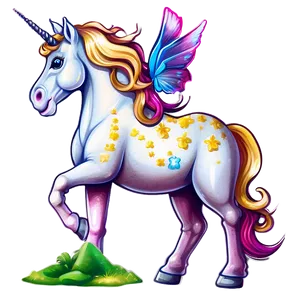 Enchanted Unicorn Clipart PNG 4