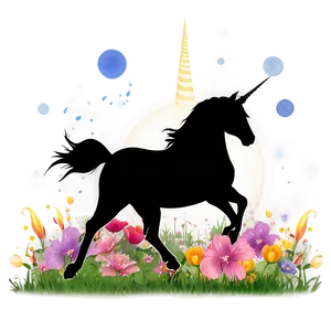 Enchanted Unicorn Silhouette Png Sts28 PNG image