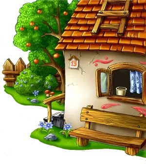 Enchanted Village House Number13 PNG image