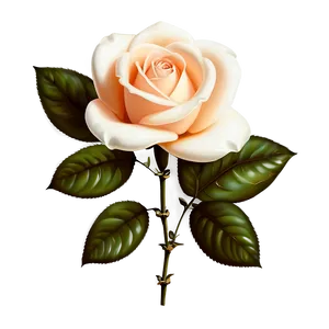 Enchanted Vintage Rose PNG Tal17 PNG