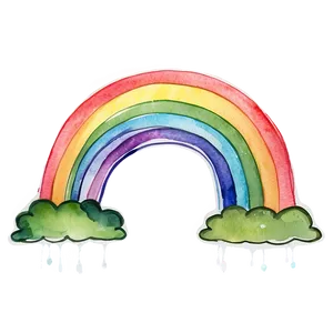 Enchanted Watercolor Rainbow Png 60 PNG image