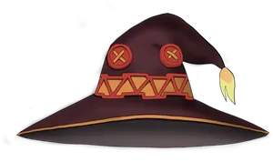 Enchanted Witch Hat Illustration PNG image