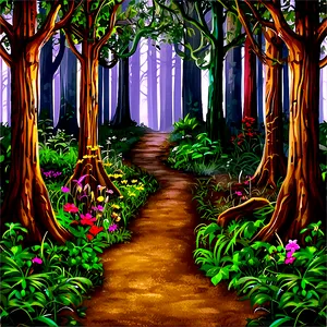 Enchanted Woodland Path PNG 06202024 PNG