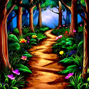 Enchanted Woodland Path PNG Gae98 PNG
