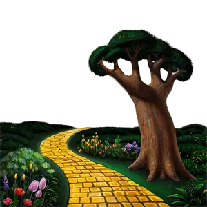 Enchanted Yellow Brick Road Png Hqt46 PNG image