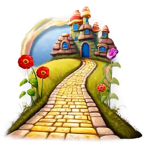 Enchanted Yellow Brick Road Png Ufh PNG image