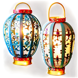 Enchanting Celebration Lanterns PNG Qum71