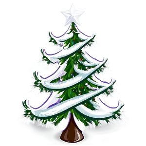 Enchanting Christmas Tree PNG Vla PNG