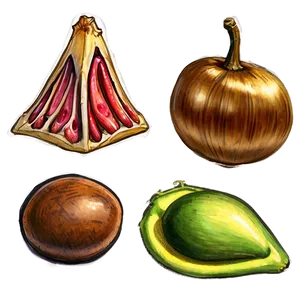 Enchanting Food Sketches Png Dxp PNG image