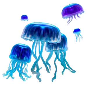 Enchanting Moon Jelly Scene PNG 06292024 PNG