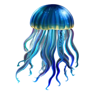 Enchanting Moon Jelly Scene PNG Wwg51 PNG