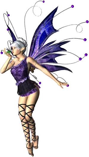 Enchanting Purple Fairy