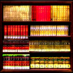 Encyclopedias On Shelf PNG Ayj76 PNG