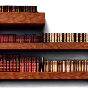 Encyclopedias On Shelf PNG Mco25 PNG