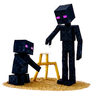 Enderman Building A Sandcastle PNG 62 PNG