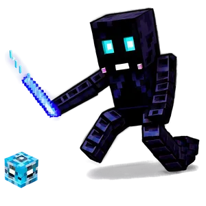 Enderman Chasing An Ender Pearl PNG 05242024 PNG