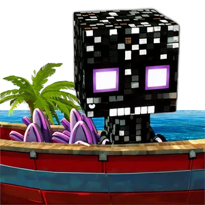 Enderman In Boat Sailing PNG 43 PNG