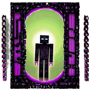 Enderman In Nether World Background PNG Bxx PNG