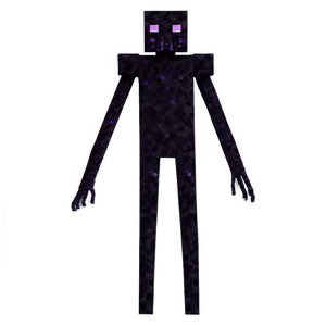 Enderman In Purple Particles PNG 05242024 PNG