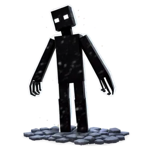 Enderman In Snow Biome PNG 05242024