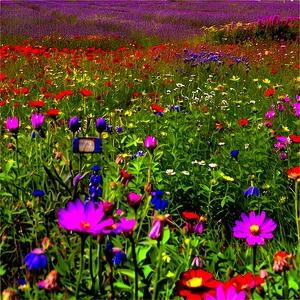 Endless Wildflower Field PNG Ucm58 PNG