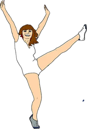 Energetic Dance Move Cartoon