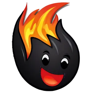Energetic Fire Emoji Png Aeg49 PNG image