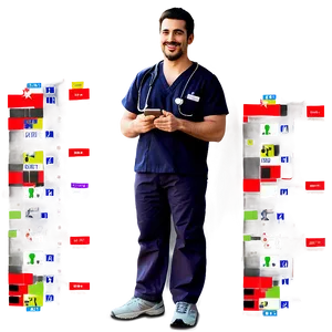 Energetic Male Nurse Png 41 PNG image