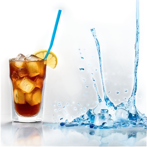 Energizing Iced Tea Splash PNG 06242024