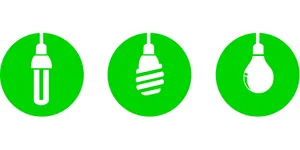 Energy Efficient Lightbulbs Graphic