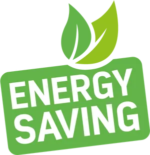 Energy Saving Logo Green Leaf PNG image