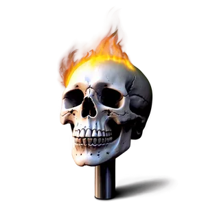 Enflamed Skull Display PNG 06252024