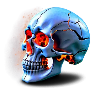 Enflamed Skull Display PNG 06252024 PNG