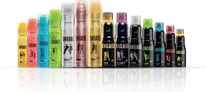 Engage Deodorant Spray Collection PNG image