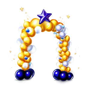 Engagement Celebration Balloon Arch PNG 06212024