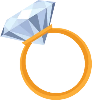 Engagement Ring Clipart Graphic PNG image