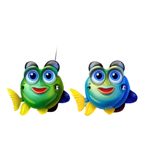 Engaging Cute Fish Cartoon PNG Yxr PNG