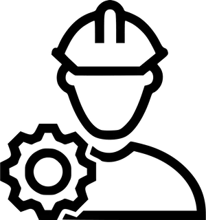 Engineer Icon Gear Helmet PNG image