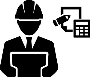 Engineer Iconwith Toolsand Calculator PNG